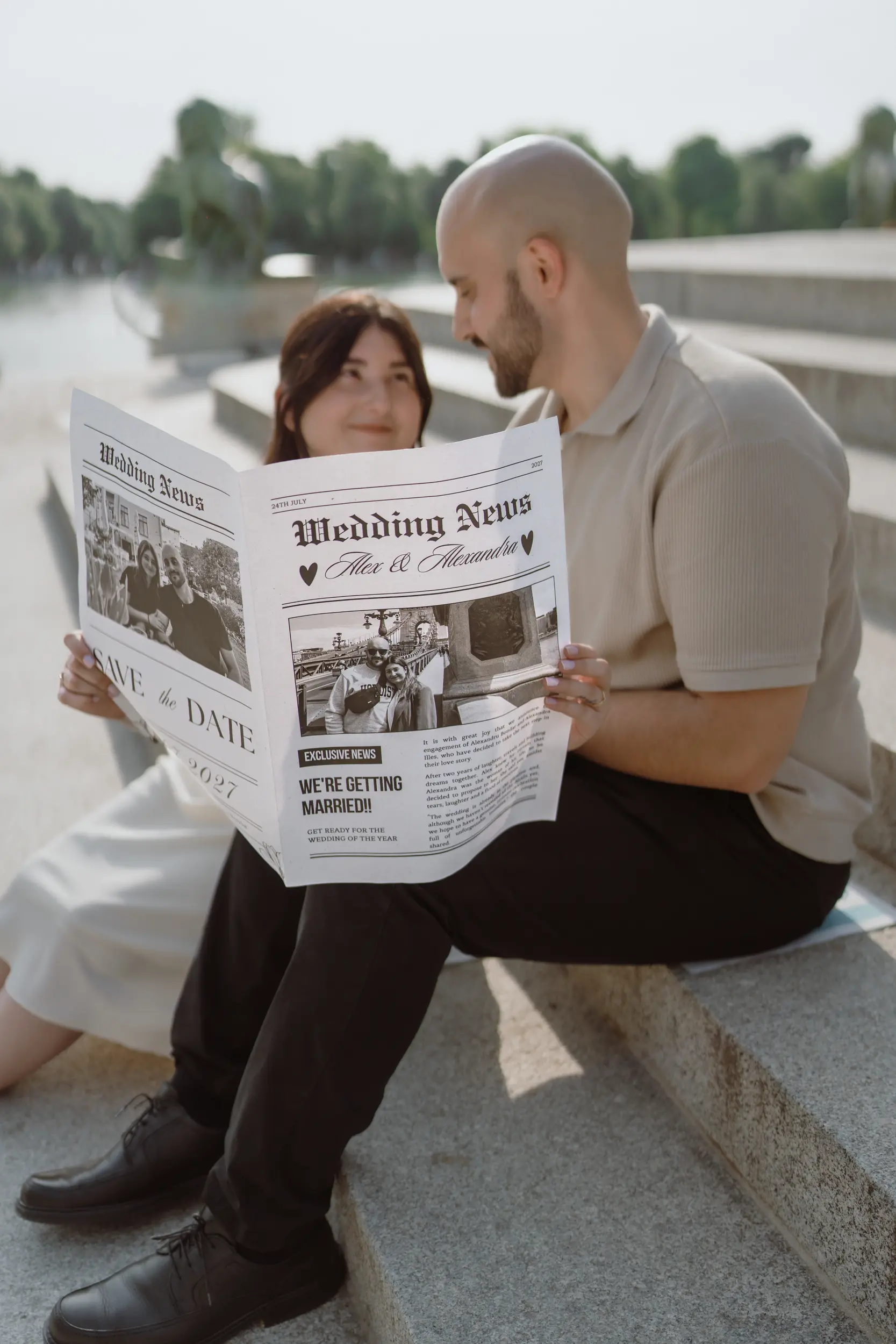 Sesión de pareja en Madrid · Me caso, literal