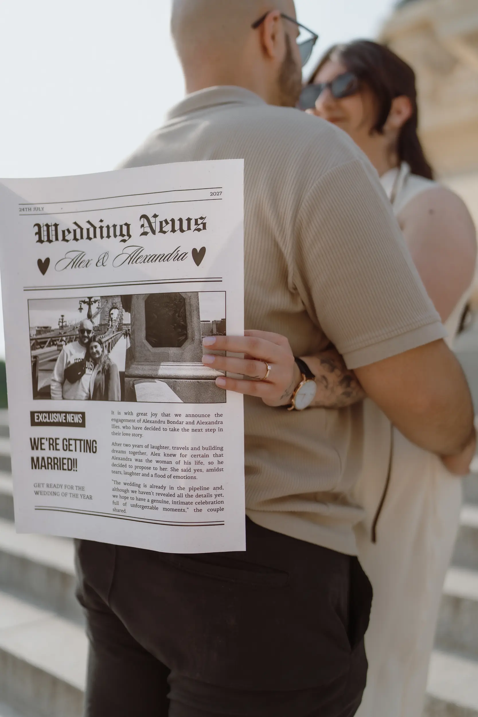 Sesión de pareja en Madrid · Me caso, literal